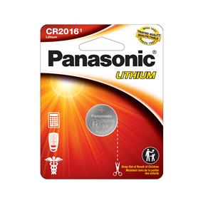 PANASONIC 2016 3V Lithium Coin Cell Battery 1 Pack (CR2016PA1BL)
