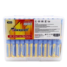 TEWAYCELL - Paquet de 48 piles alcalines AAA