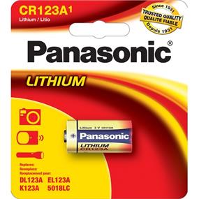 PANASONIC 123 3V Lithium Battery 1 Pack (CR123APA1B)