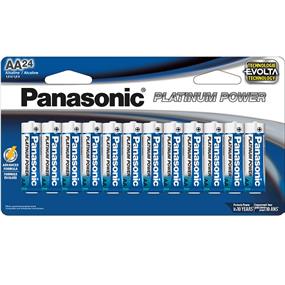 Panasonic (Platinum Power) - Paquet de 24 piles alcalines AA | [LR6XE24B]