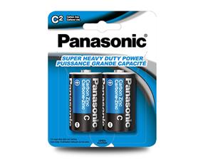 PANASONIC - Carbon Zinc 2-pack size C Battery (UM2NPA2BCA)