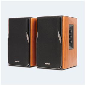 EDIFIER R1380DB Professional Bookshelf Speakers, Brown | Active Bluetooth Bookshelf Speakers