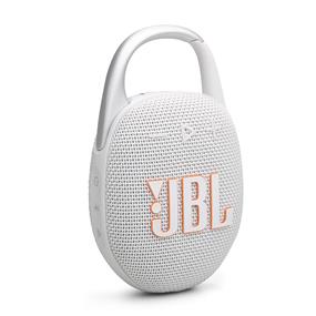 JBL Clip 5 Ultra-Portable Waterproof Speaker with Carabiner, White