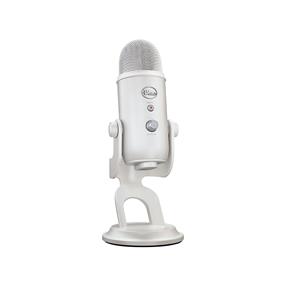 Logitech Blue Yeti Premium USB Gaming Microphone for Streaming,  Special Edition Finish - White Mist