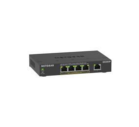 NETGEAR (GS305P-300NAS) GS305P Unmanaged  POE+ Switch - 5 Ports - Gigabit Ethernet - 2 Layer Supported - 66.78 W Power Consumption - 63 W PoE Budget - PoE Ports - Desktop, Wall Mountable - 3 Year Limited Warranty(Open Box)