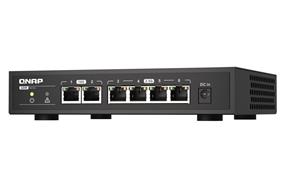 QNAP QSW-2104-2T-A unmanaged switch with 2-port 10GbE RJ45 and 4-port 2.5GbE RJ45