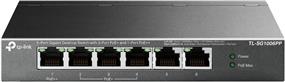 TP-Link (TL-SG1006PP) Switch de bureau Gigabit 6 ports avec 3 ports PoE+ et 1 port PoE++, Plug and Play, récupération automatique PoE, fonctionnement silencieux, PoE longue portée jusqu'à 250 m