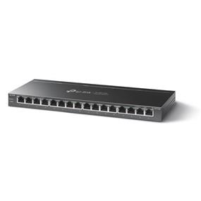 TP-Link (TL-SG116P) 16-Port Unmanaged Gigabit Desktop Switch with 16-Port PoE+ - Up to 120W, Desktop and Wall-Mount, Plug & Play, Fanless