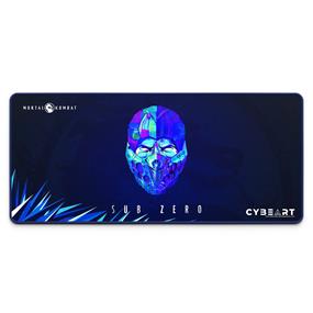 Cybeart | Sub Zero - Mortal Kombat Gaming Desk Mat (XXL - 900x400x4mm) | Waterproof, Never Slip Base, Stitched Edges, Esports Grade