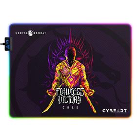 CYBEART | Cole Young - Mortal Kombat Gaming Mouse Pad | Large Premium RGB LED Licensed Gaming Mouse Pad (450 x 350 x 4mm / Aurora Series)