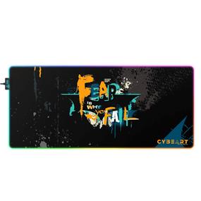 CYBEART | Batman - Fear is Why You Fail Gaming Desk Mat | XXL Premium RGB LED Licensed Gaming Mouse Pad (900 x 400 x 4mm / Aurora Series)