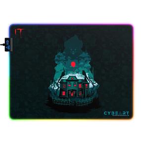 CYBEART | IT - Nightmare Gaming Mouse Pad | Large Premium RGB LED Licensed Gaming Mouse Pad (450 x 350 x 4mm / Aurora Series)