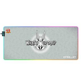 CYBEART | Bugs Bunny - Looney Tunes Gaming Mouse Pad | XXL Premium RGB LED Licensed Gaming Mouse Pad (900 x 400 x 4mm / Aurora Series)