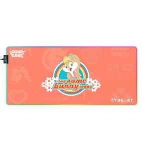 CYBEART | Lola Bunny - Looney Tunes Gaming Desk Mat | XXL Premium RGB LED Licensed Gaming Mouse Pad (900 x 400 x 4mm / Aurora Series)