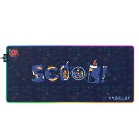 CYBEART | SCOOB! - Scooby Doo Gaming Mouse Pad | XXL Premium RGB LED Licensed Gaming Mouse Pad (900 x 400 x 4mm / Aurora Series)