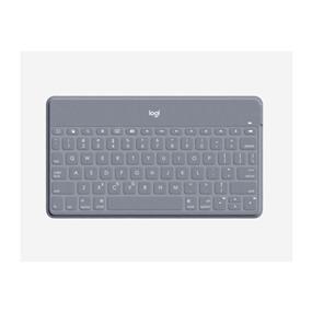 LOGITECH KEYS-TO-GO Ultra Slim Keyboard For iOS Systems, Including Add-on iPhone Stand - Stone