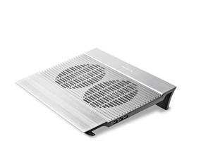 DeepCool N8 Notebook Cooler - Up to 17", Aluminum panel, Dual 140mm fans, 4 USB ports(Open Box)