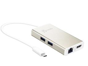 j5create JCA374 5-in-1 USB-C Multi-Adapter HDMI/Ethernet/USB 3.1 HUB/PD 3.0(Open Box)