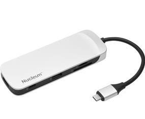 Kingston Nucleum USB-C 7-in-1 Docking Station, HDMI, USB-A, SD and MicroSD Card Reader, 60w PD(Open Box)