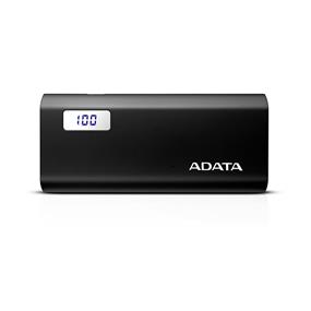 ADATA P12500D 12500mAh Power Bank with LED Display - Black