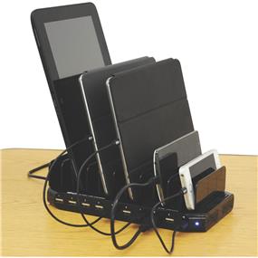 Tripp Lite 10-Port Charging Station Hub 5V Voltage Provided, 2.4A Per Port, Tablet/iPhone/iPad/Laptops, 10 Output Connectors (U280-010-ST)