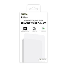 iPhone 15 Pro Max - TUFF8 Tempered Glass with Installation Kit