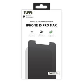 iPhone 15 Pro Max - TUFF8 Privacy Tempered Glass /w Installation Tray