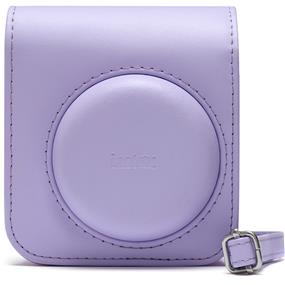 Fujifilm Instax Mini 12 Case (Lilac Purple) Stylish Compact Camera Carrying Case | Embossed INSTAX Logo | Adjustable Shoulder Strap