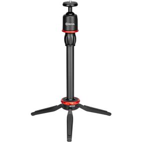 BOYA BY-T1 Compact & Lightweight Table Tripod | Suitable for Smartphones, Action Cams and DSLR | Solid Aluminum Construction | Adjustable Legs | Adjustable Center Column | Flexible Ball Head