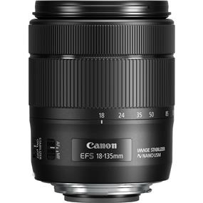 bjectif d'appareil photo Canon EF-S 18-135mm f/3.5-5.6 IS USM | AF amélioré | 4,3x (téléobjectif) et 2,5x (grand-angle) | AF avec mise au point manuelle permanente