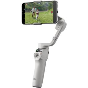 DJI Osmo Mobile 6 Platinum Grey | Smartphone Gimbal Stabilizer | 3-Axis Stabilization | Grip and Tripod | ActiveTrack 5.0 | Built-In Extension Rod | Compact & Portable  (OM 6)(Open Box)