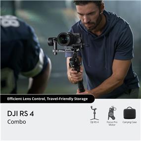 DJI RS 4 Combo 3-Axis Gimbal Stabilizer for DSLR and Mirrorless Cameras | 3kg (6.6lbs) Payload Capacity | 2nd-Gen Native Vertical Shooting | Joystick Mode Switch for Zoom/Gimbal Control | Compatibility with Sony, Canon, Nikon, Panasonic, Fujifilm, Sigma, Olympus, Z CAM, LEICA