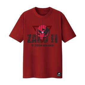 ASUS ROG T-Shirt ZAKU II EDITION - size XL (Limited Edition, Short Sleeve, 100% Cotton, Reflective Glow-In-The-Dark Print, Durable Rib Crew Neck) - (CT1007 ROG X GUNDAM/ACI/RD//XL//)