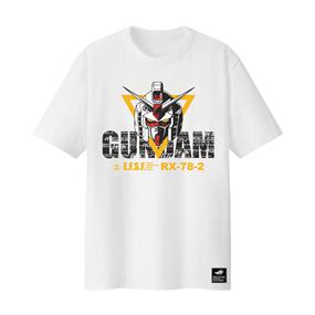 ASUS ROG T-Shirt GUNDAM EDITION - size L (Limited Edition, Short Sleeve, 100% Cotton, Reflective Glow-In-The-Dark Print, Durable Rib Crew Neck) - (CT1007 ROG X GUNDAM/ACI/WH/L//)