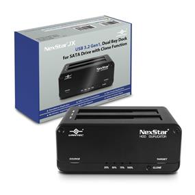 Vantec NexStar JX, USB 3.2 Gen1, Dual Bay Dock For SATA Drive With Clone Function