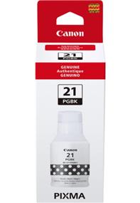 Canon GI-21 (GI21) Original Pigment Black Ink For Canon G1220, G2260, G3260, G3270 Printers, Yield 6000 pages (4526C001)