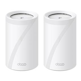 TP-Link (Deco BE65) BE11000 Tri-Band Whole Home Mesh Wi-Fi 7 System (2-Pack), 11 Gbps, 5200 Sq.Ft, 4× 2.5 G Ethernet, 6G Band, AI-Driven Band, HomeShield