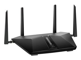 NETGEAR Nighthawk (RAX50-100CNS) AX5400 6-Stream Dual-Band Wireless Wi-Fi 6 Router, 2.40 GHz ISM Band, 5 GHz UNII Band, 4 x Antenna(4 x External), 675 MB/s Wireless Speed, 4 x Network Port, 1 x Broadband Port, USB, Gigabit Ethernet, VPN Supported(Open Box)