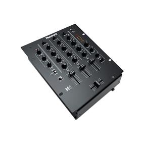 NUMARK M4 (Black) | Professional Three-Channel Scratch Mixer with 3-Band EQ per Channel | Replaceable Crossfader with Reverse & Slope Control