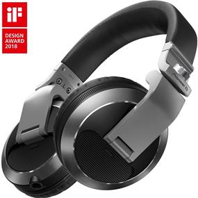 PIONEER DJ HDJ-X7-S - Reference DJ Over Ear Headphones with Detachable Cord - Silver