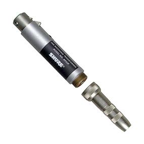 SHURE A95UF - Line Matching Transformer for 75 to 300 Ohm Mics | In-Line XLR Female to 1/4" (Jack and Plug) Barrel