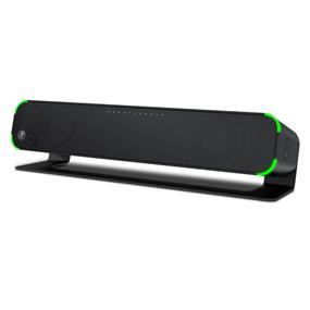 MACKIE CR2-X Bar Pro Premium Desktop PC Soundbar With Bluetooth, Black | 3 inputs (USB-C, 1/8" Aux & Bluetooth 5.0) | 3 tones presets (Music, Voice & Game) | Selectable LED lighting & touch volume control | Innovative BMR Driver Technology