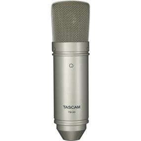 TASCAM TM-80 Studio Condenser Microphone, Silver | Cardioid Polar Pattern | 18mm Aluminum Capsule | Vocals, Acoustic Instrument Capture