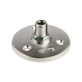 SHURE A13HD Heavy-Duty Mounting Flange for Gooseneck and Shaft Microphone Mounts (Matte Silver)