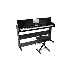 ALESIS 88-Key Digital Piano with Stand and Adjustable Bench VIRTUEBLACKXUS