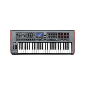 NOVATION Impulse 49 - USB-MIDI Keyboard (49 keys) | 49 Semi-Weighted Keys with Aftertouch | 8 Rotary Encoders and 9 Faders | 8 Backlit Trigger Pads