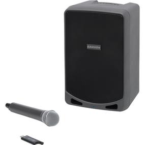 SAMSON Expedition XP106w Portable PA System with Wireless Handheld Mic System & Bluetooth | 100W Class D Amplifier | Up to 20 Hours of Battery Life | Combo XLR/TRS Mic/Instrument Input | 1/4" & 1/8" Input(Open Box)