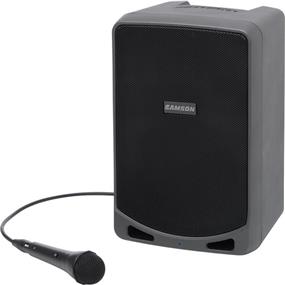 SAMSON Expedition XP106 Portable PA System with Wired Handheld Mic & Bluetooth | 100W Class D Amplifier | Up to 20 Hours of Battery Life | Combo XLR/TRS Mic/Instrument Input | 1/4" & 1/8" Input