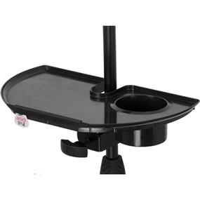 GATOR FRAMEWORKS GFW-MICACCTRAY Microphone Stand Accessory Tray, Black | with drink holder