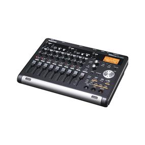 TASCAM DP-03SD Digital Portastudio 8-Track Recorder | 8x Track Faders & 1x Master Fader | Records to SD/SDHC Cards | 2x Built-In Stereo Condenser Mics | 2x XLR Mic/Line Inputs